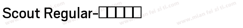 Scout Regular字体转换